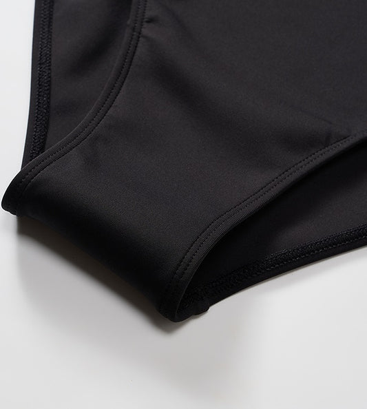 COMME MOI Lv Yan designer's women's summer lace-up sexy V-neck one-piece swimsuit - EMORY.