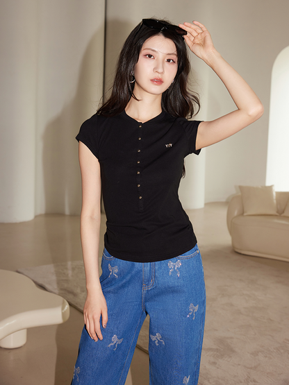 YES BY YESIR | Ye Qians Deconstructed High-Elastic T-Shirt - MARISSA