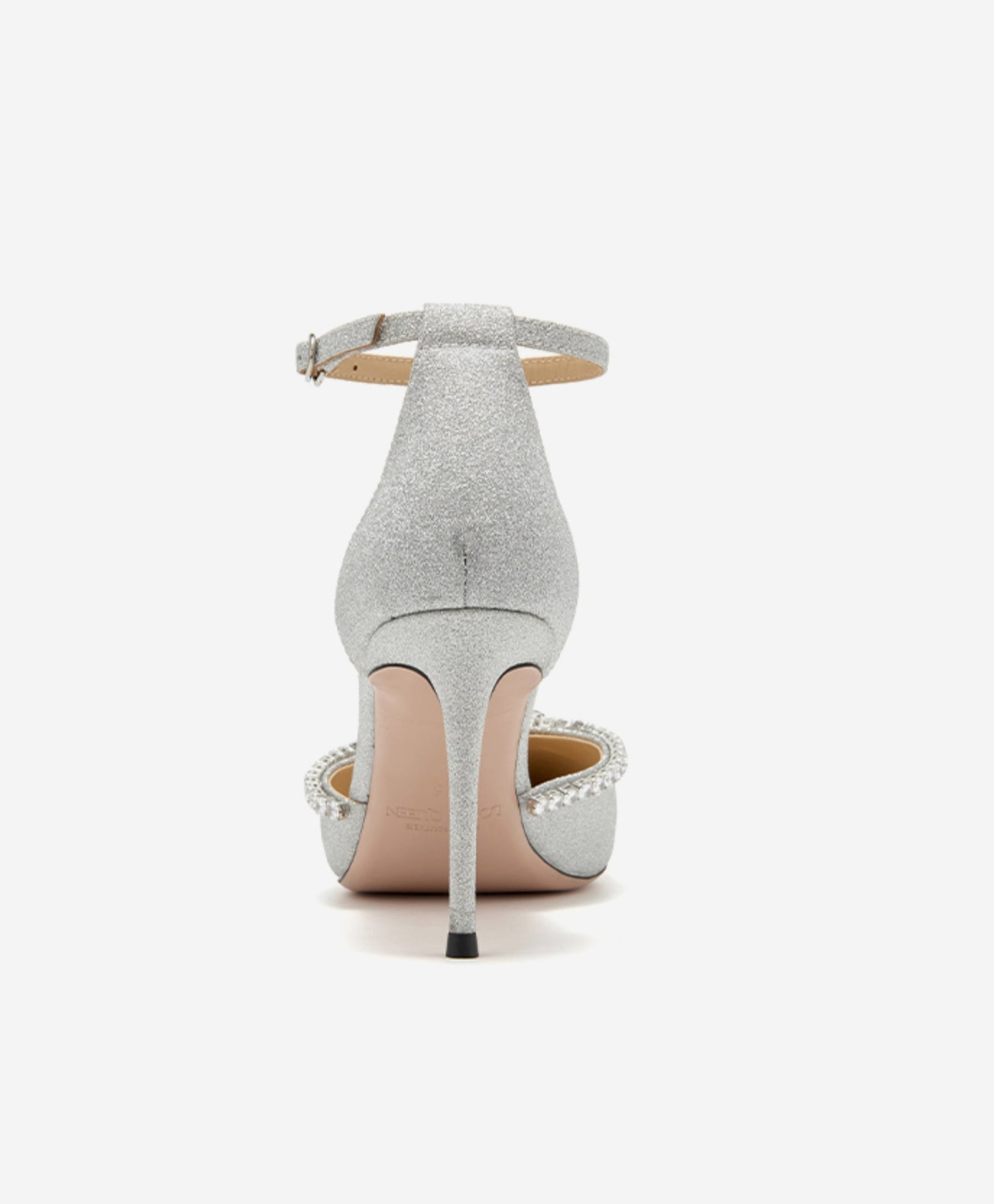 SHOESZOOO French Ankle Strap Stiletto Square Toe Crystal High Heels - MYSELF.