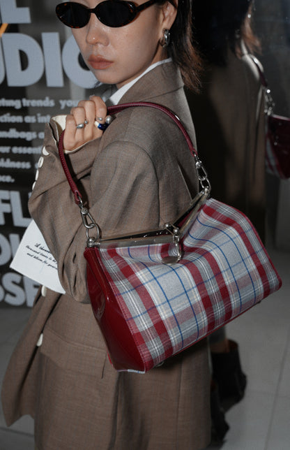 IUBALLET Classy Vintage Plaid Arm Bag - MALDAVIES.