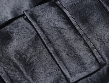 WANGXO | Faux Two-Piece Vest Suit & Romantic Pleated Gauze Skirt -THIA.