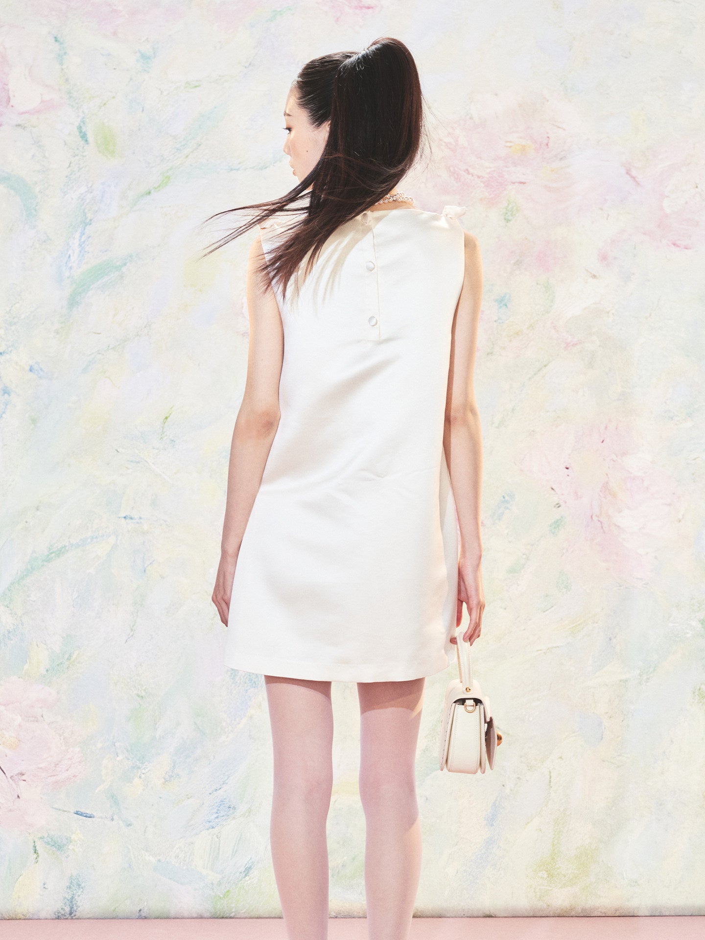 FAME beaded piping embroidered dress - GABRIEL