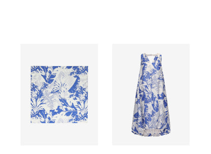 ATELIER MISS LU  Silk and Linen-blend Backless Bud Dress - TYLER
