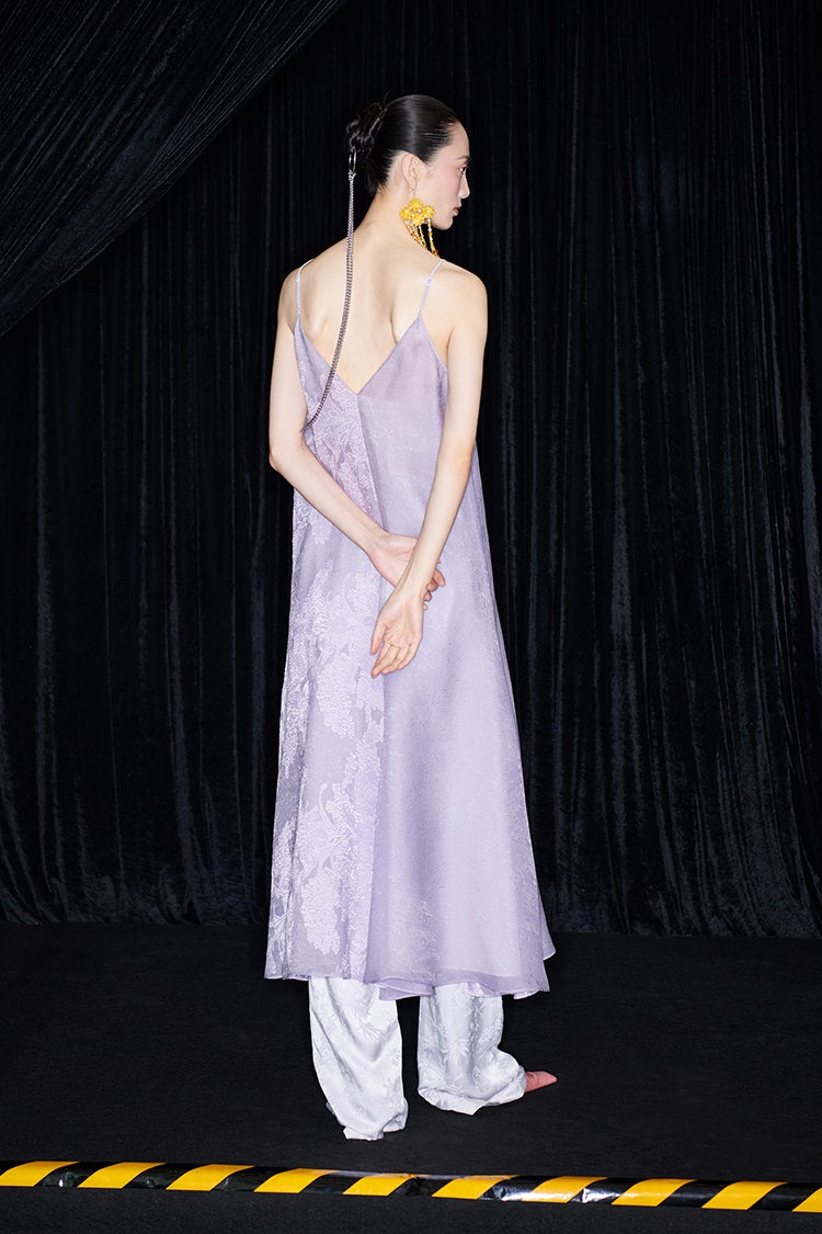 M essential Mackay designer taro jacquard silhouette placket shirt - JESSY.