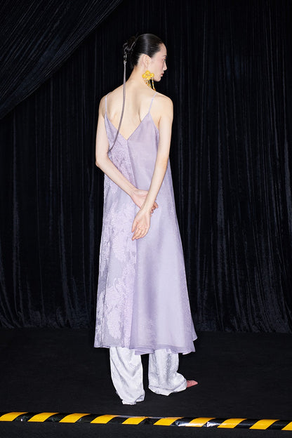 M essential Mackay designer taro jacquard silhouette placket shirt - JESSY.