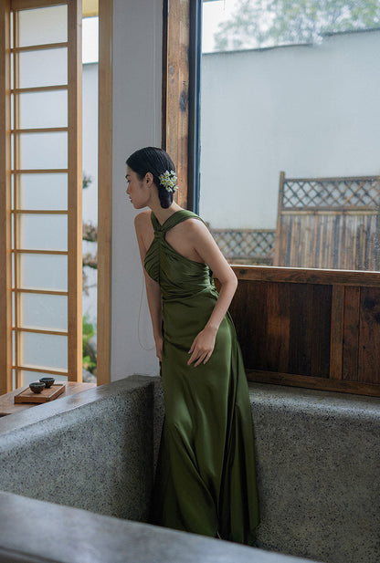GOUDIN Toast party performance dignified long skirt dress-JAGNA.