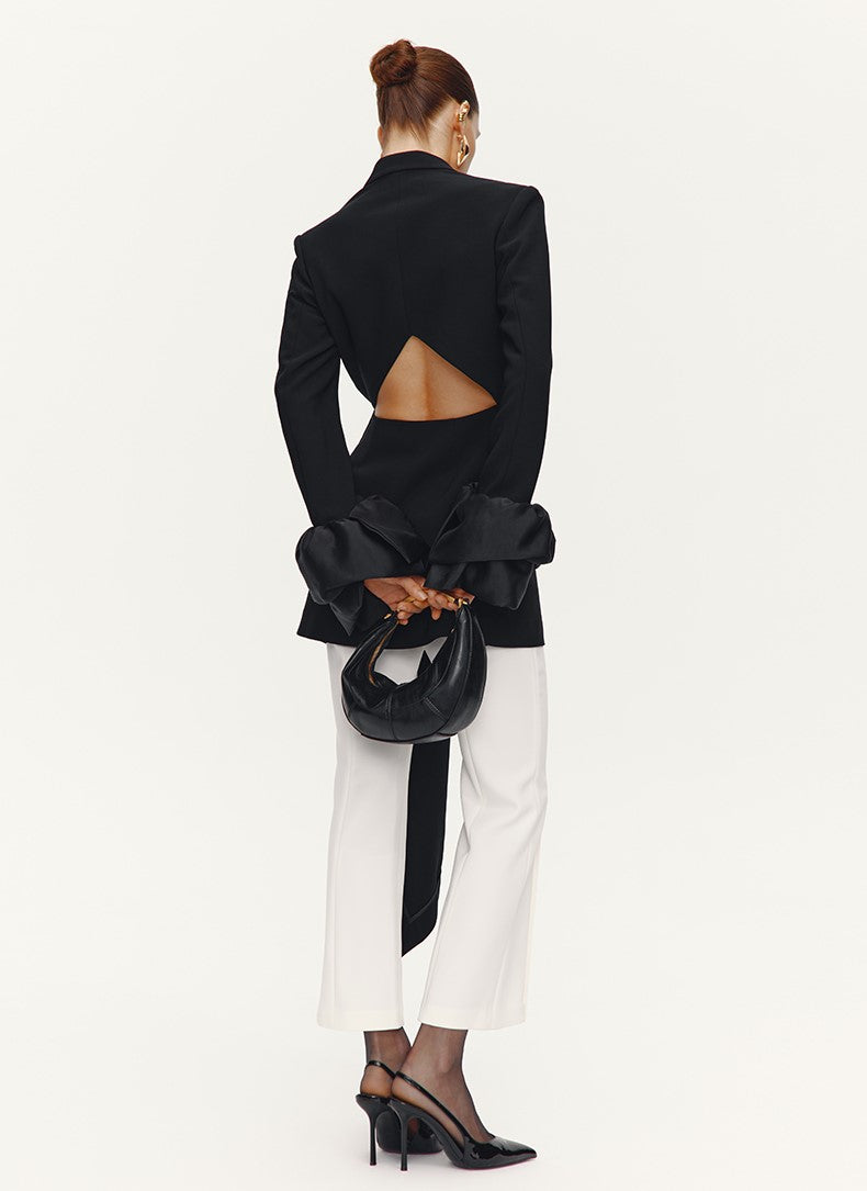 ATELIER MISS LU [Selene Rishi Trace] Versatile Neat Weila Cropped Pants - WISDOM