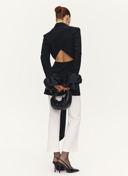 ATELIER MISS LU [Selene Rishi Trace] Versatile Neat Weila Cropped Pants - WISDOM