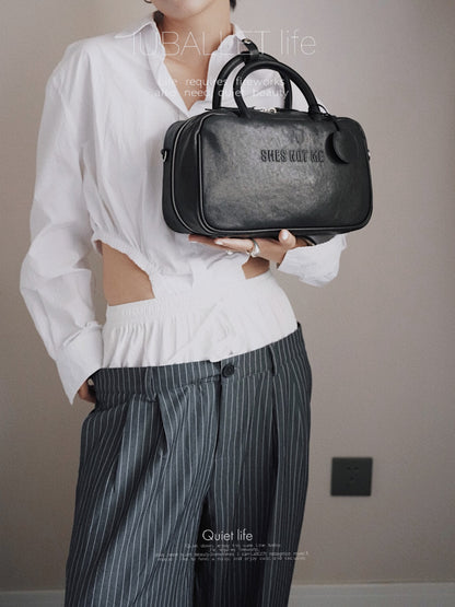 IUBALLET Vegetable-Tanned Leather Vintage Handbag - EARTH.