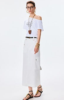ANNASPEAK High-Waisted A-Line Skirt AS Summer New Style-JUN.