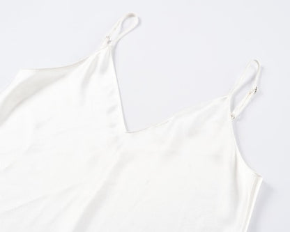 COMME MOI Lu Yan designer's new women's V-neck acetate satin camisole - MARTINS .