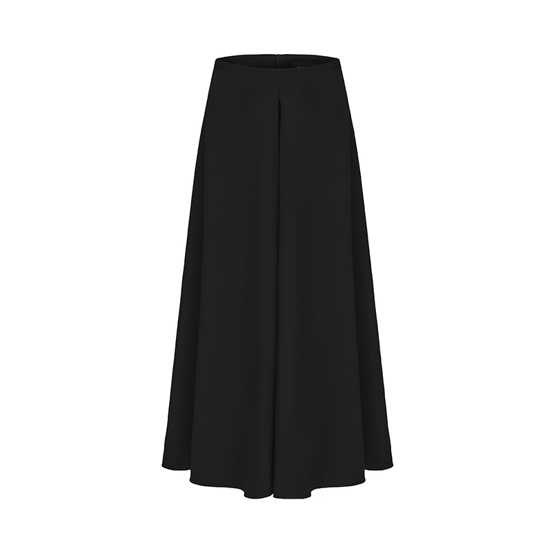 ATELIER MISS LU Spring Pinch Pleats Design Swing A-Line Umbrella Skirt - AUDREY.