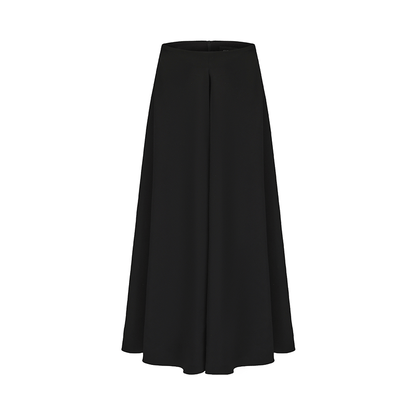 ATELIER MISS LU Spring Pinch Pleats Design Swing A-Line Umbrella Skirt - AUDREY.