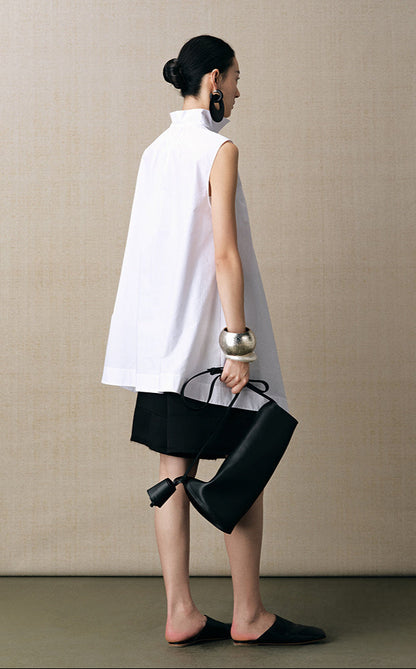 ZHUCHONGYUN A-line silhouette strappy cropped Short-HOUSE.