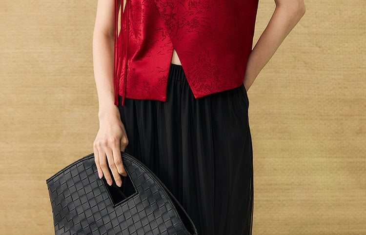 HECO Chinese Acetate Jacquard Short Sleeve Shirt - NIBE.