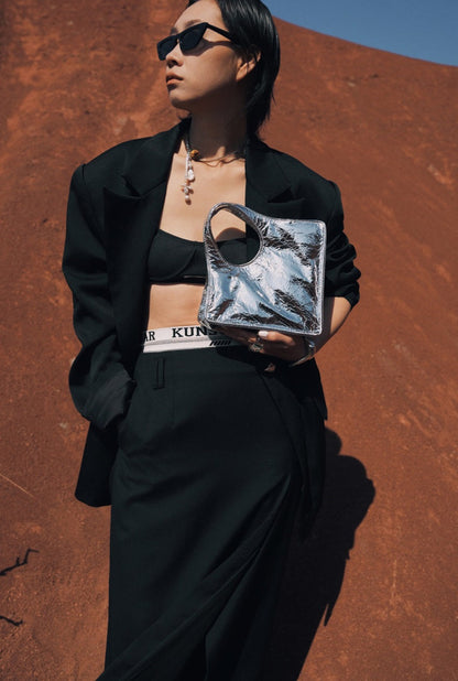 IUBALLET Cowhide Mini Geometric Bag - LIFTED.