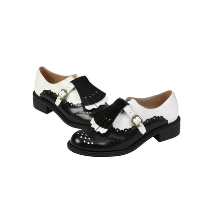 FAME contrasting tassel derby women's shoes - BENJAMIN