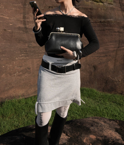 IUBALLET Star Rail Buckle New Mouth Gold Bag - LOVE.