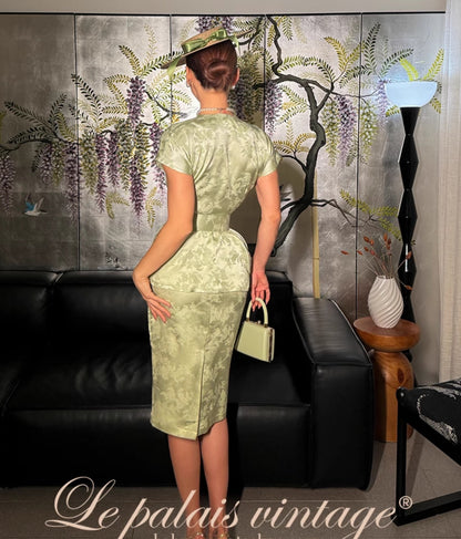 Le palais vintage jacquard satin waist- TEE.