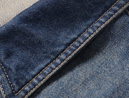 WANGXO | Sophisticated Denim Shirt & Shorts Outfit Set - LUXOR.