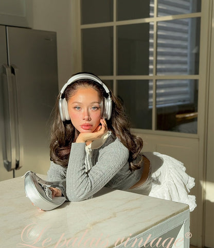 le palais vintage slim long sleeve sweater-BEA.