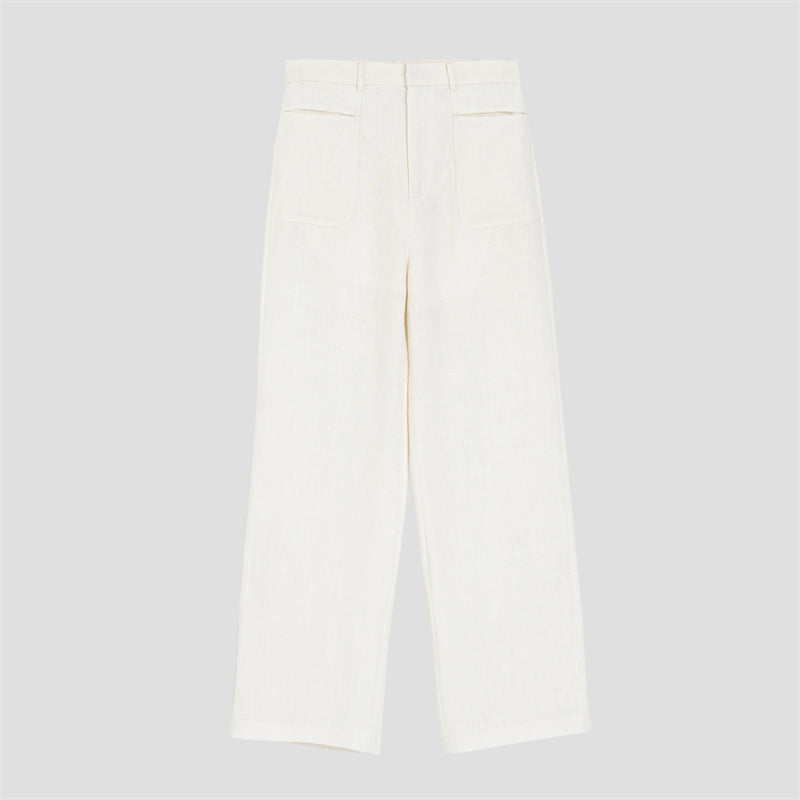 PIAOINwomen's straight design versatile commuter pants -EMILLIA
