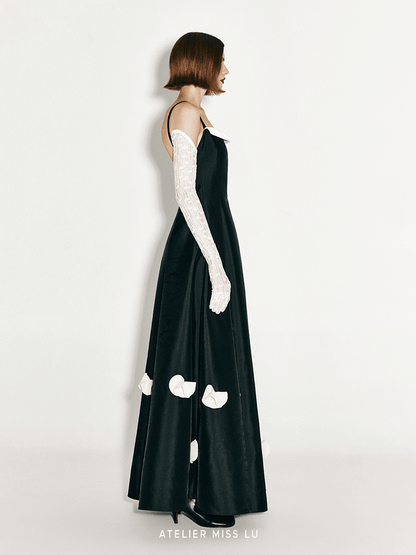 ATELIER MISS LU Orchid Shape Cut Gorgeous Swing Dress - CLAIRE.