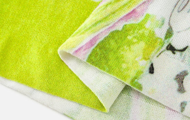 ZHUCHONGYUN flower love paper print crew neck dress-LUBBOCK.