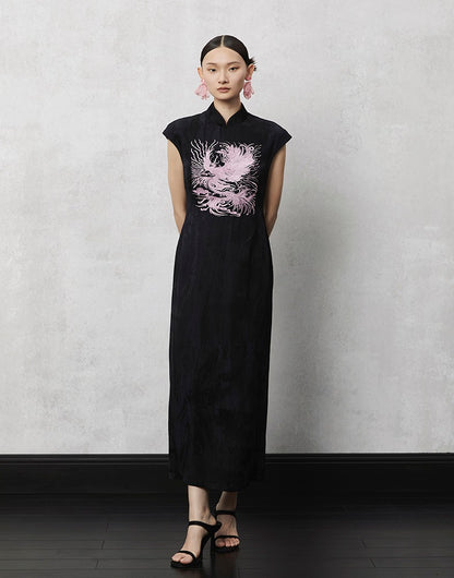 HECO Summer Jacquard Linen Dress Long Skirt - set.