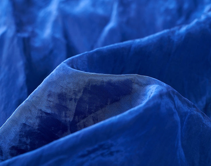 COMME MOI Women's Sleeveless V-Neck Draped Shirt blue Top - SAMUEL.