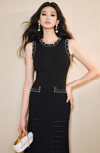 WANGXO Frost Pleat French Dress  - ESMEE.
