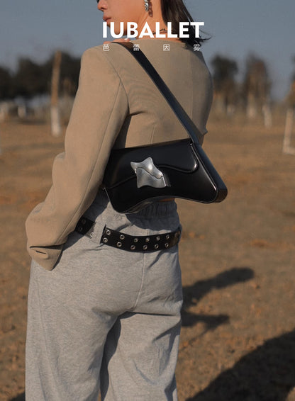 IUBALLET Style Shape Original Design Leather Women's Bag Lock Buckle  - PULL.