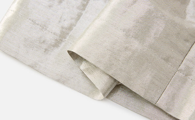 ZHUCHONGYUN silver drawstring three-point shorts--YAIBA.