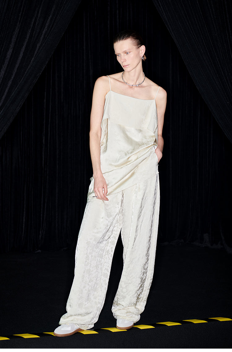 M essential Mackay designer  jacquard cool straight-leg trousers - Yuehui.