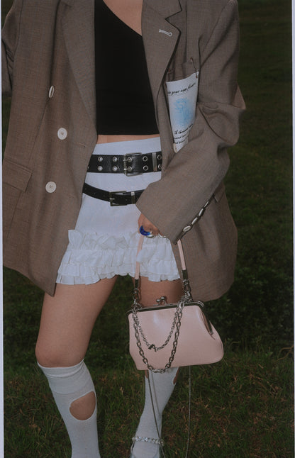 IUBALLET New Mouth Gold Cover Top Layer One Shoulder Chain Bag - MOTIVES.