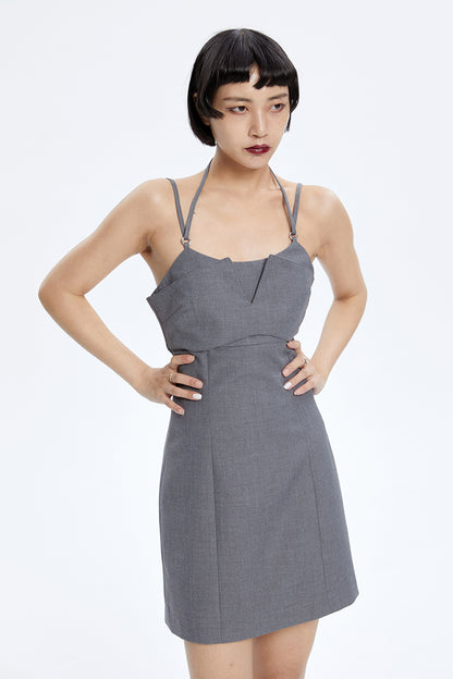 TINY IN fake two-piece sleeveless short dress-ACHA
