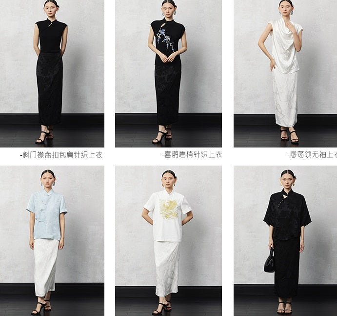 HECO Pleated Feminine Slit Long Skirt Summer - cors.