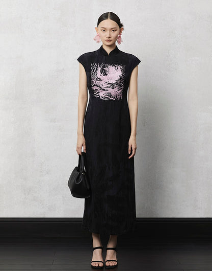 HECO Summer Jacquard Linen Dress Long Skirt - set.