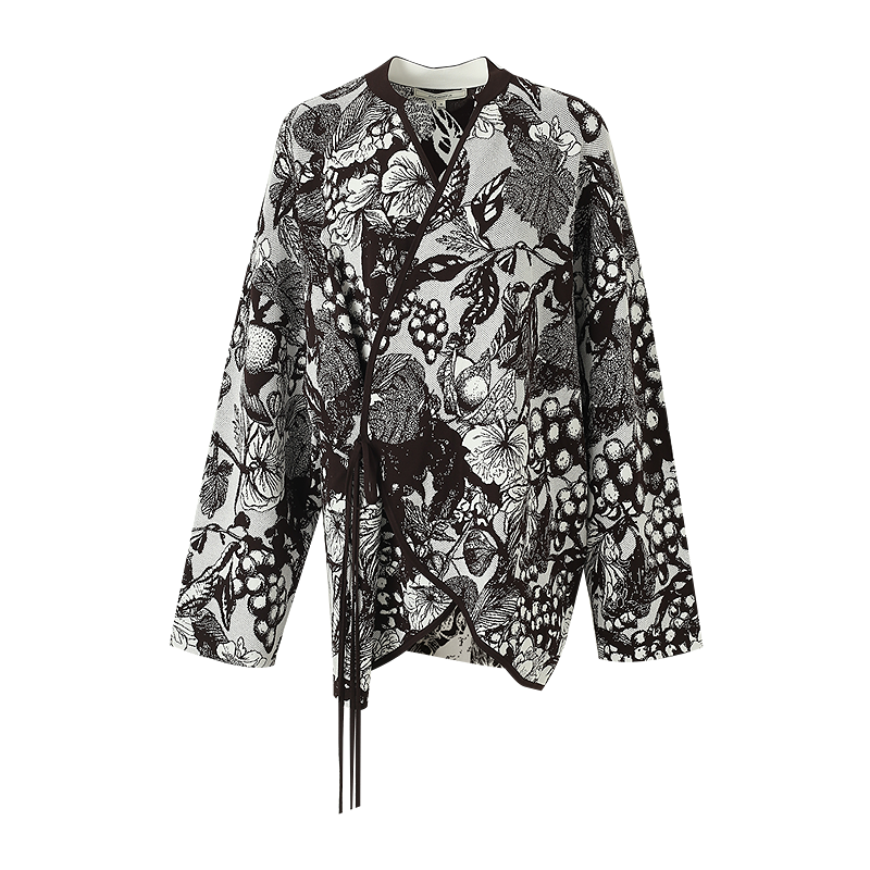 ZHUCHONGYUN spring's new double-knit jacquard straight maxi skirt-RIN.