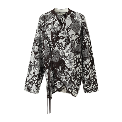 ZHUCHONGYUN spring's new double-knit jacquard straight maxi skirt-RIN.