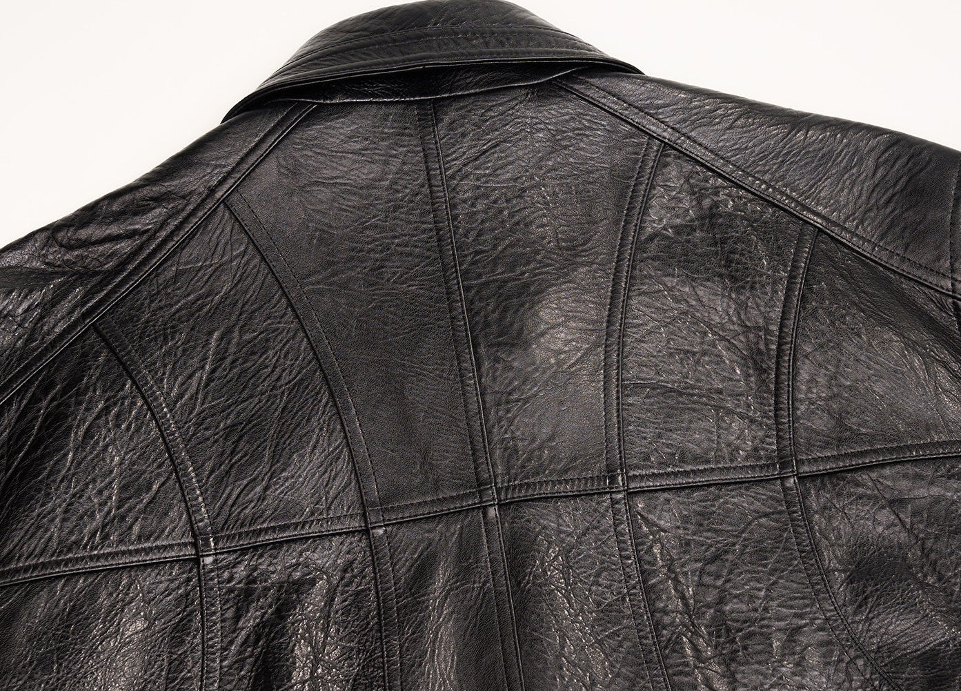 ANNASPEAK ROSSO Red Label Lambskin Detachable Wool Collar Vintage Jacket-XAVIER.