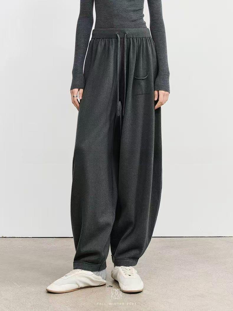 PIAOIN WOOL CORSET BLOOMERS THIN KNITTED CASUAL PANTS WOMEN'S- HART