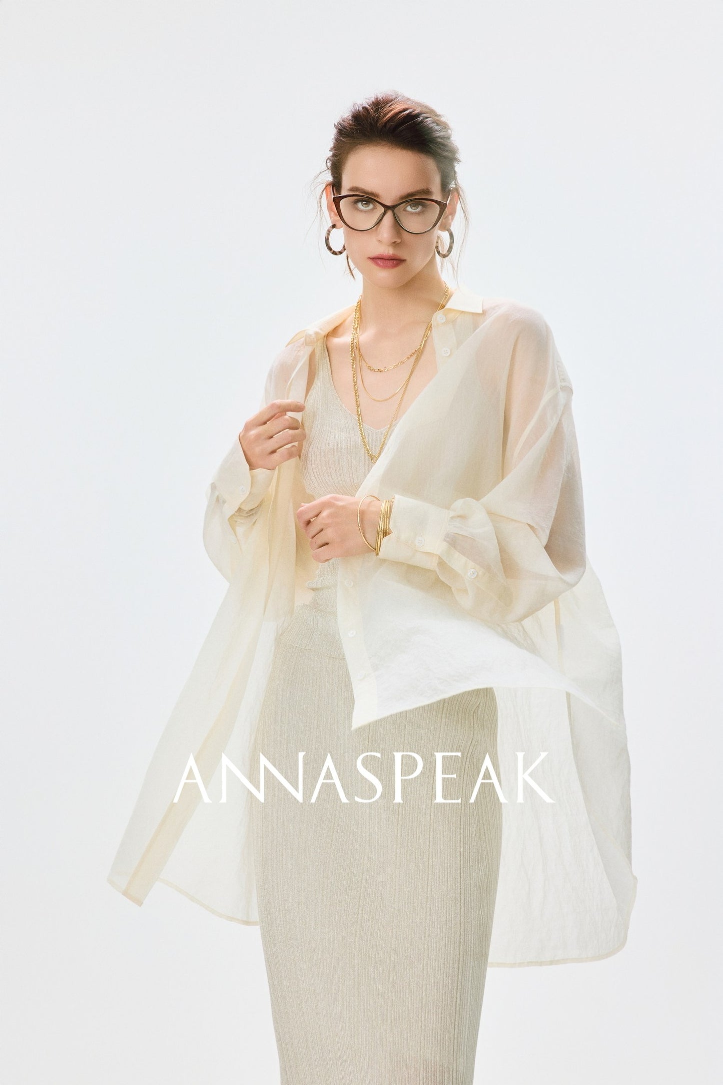 ANNASPEAK dry soft and cool VISCOSE pit strip suspender straight skirt set-CHOTA.