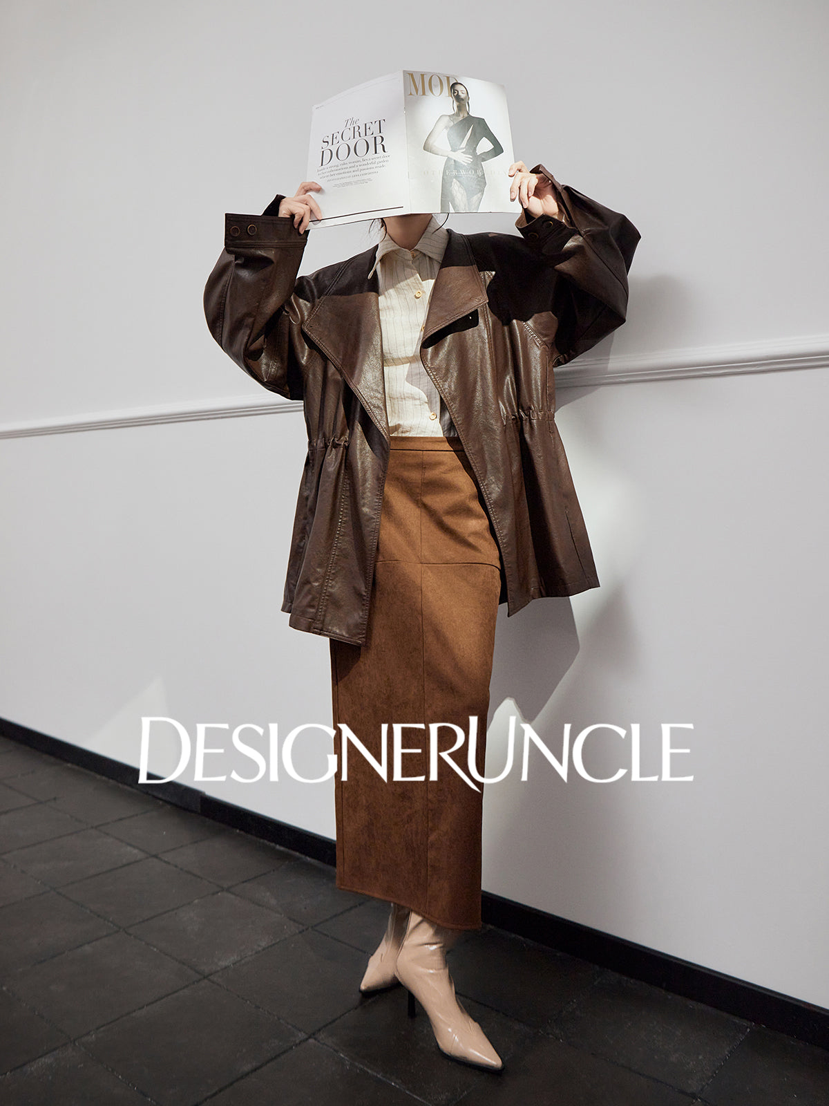 DGU "Daise" black motorcycle leather jacket - CONG.