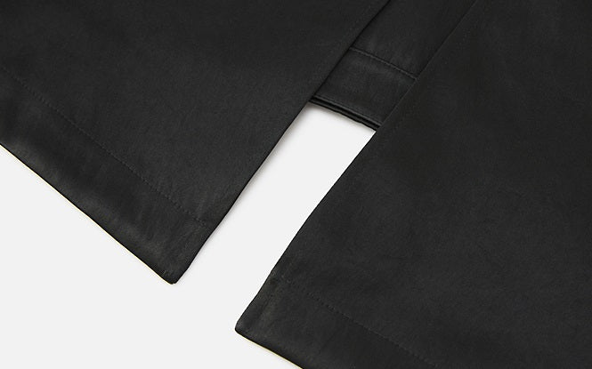 ZHUCHONGYUN black half sleeved crew neck top-CUB.