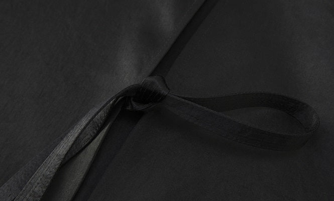 ZHUCHONGYUN black half sleeved crew neck top-CUB.