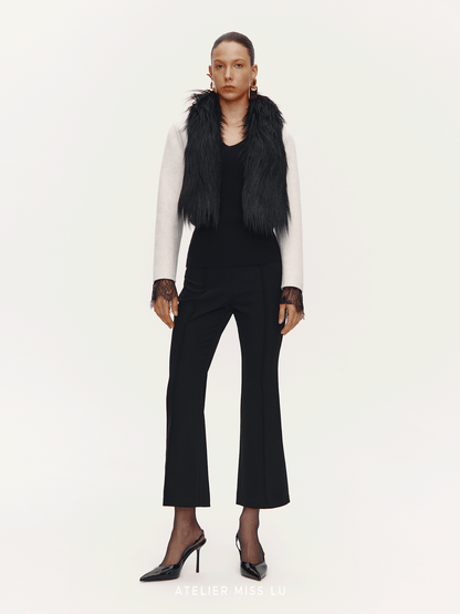 ATELIER MISS LU Versatile Neat Lap Cropped Pants - ARCH