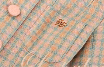 Le Palais Vintage High End Long Sleeves Slim Jacket Bow Tweed Slit Dinner Suit Dress-Carey