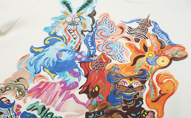 ZHUCHONGYUN White Loose Shoulder Short Sleeve T-Shirt--TSUYU.