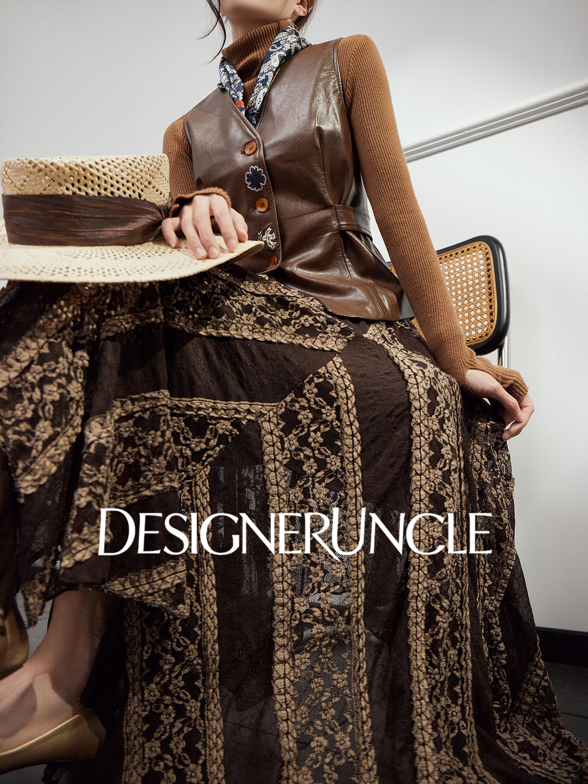 DGU "Moser" retro leather horse clip sense of commuting and versatile wear - BRAK.